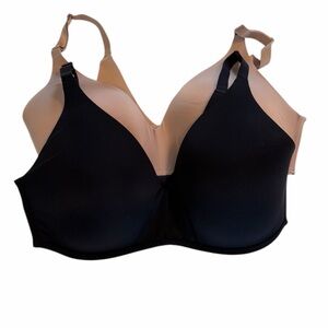 Soma Intimates Vanishing 360 Bra Bundle  - Black and Nude. Size 38DD